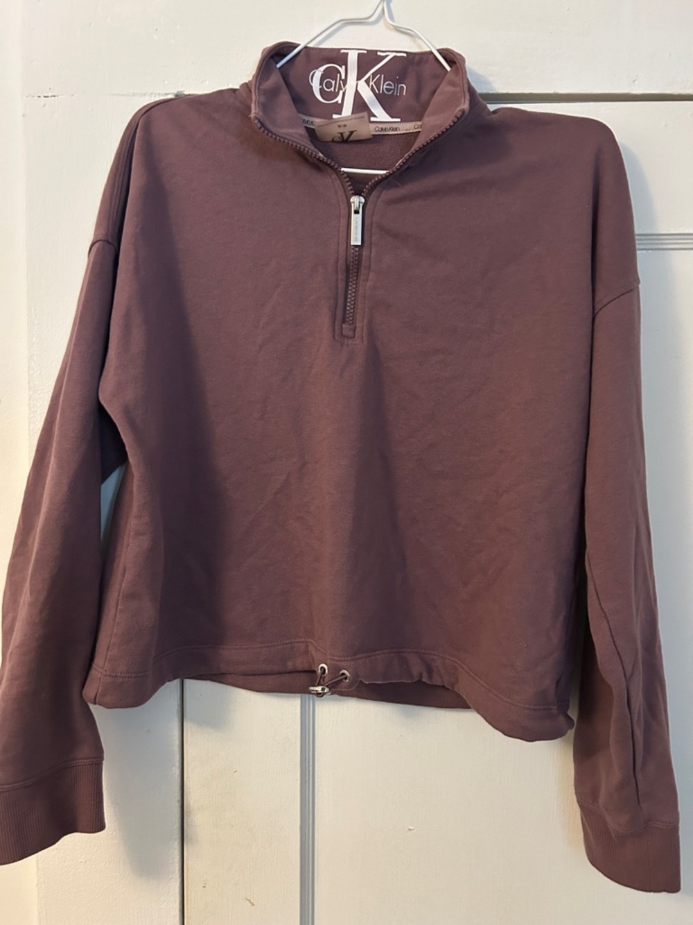 Calvin Klein Dusty Mauve Half-Zip Pullover
